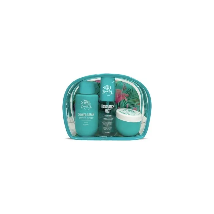 SOL BEAUTY Coco Body Mist, Cream, and Shower Gel Set
