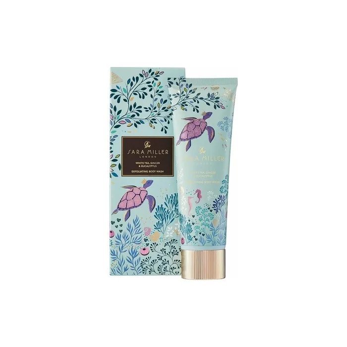 Sara Miller Exfoliating Body Wash White Tea Ginger Eucalyptus 150ml
