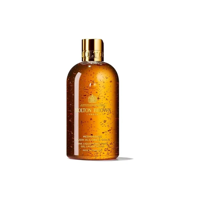Molton Brown Mesmerising Oudh Accord and Gold Bath and Shower Gel 300ml Almond