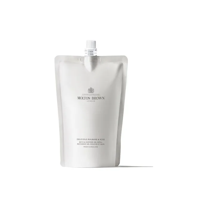 Molton Brown Delicious Rhubarb And Rose Bath And Shower Gel Refill 400ml