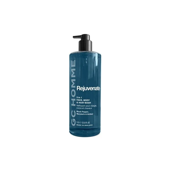 Grace Cole Homme Rejuvenate Body Wash 3-in-1 Black Pepper Mandarin Amber 1000ml