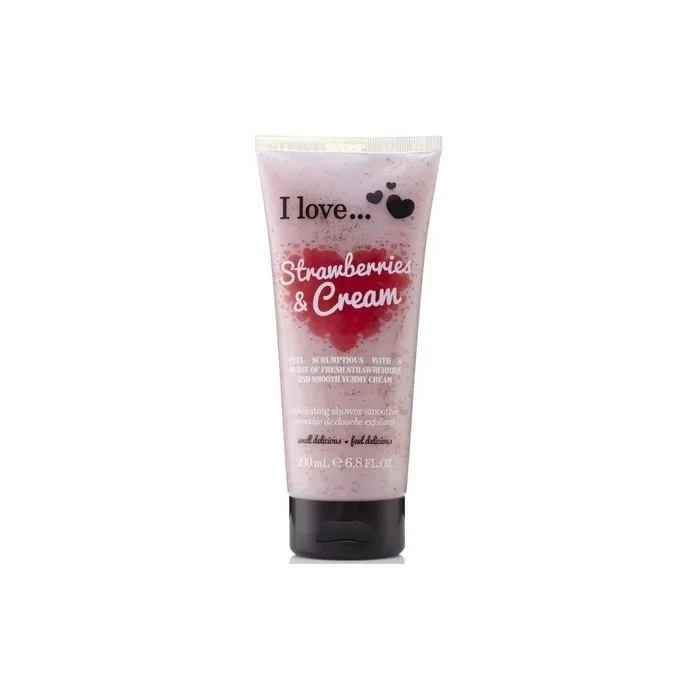 I Love Originals Strawberries & Cream Shower Smoothie Enriched with Natural Ingredients
