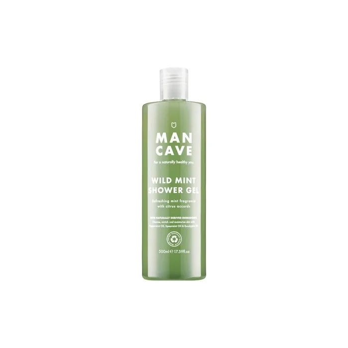 ManCave Wild Mint Shower Gel 500ml with Lemon, Peppermint and Eucalyptus Oil