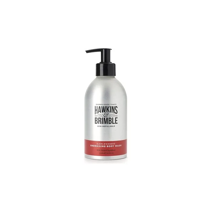 Hawkins & Brimble Men's Eco-Refillable Bodywash 300ml Moisturizing and Naturally Fragranced - Bottle for Life Eco-Friendly