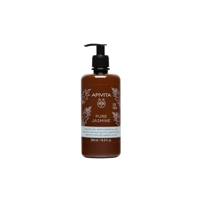 Apivita Pure Jasmine Shower Gel With Essential Oils 500ml