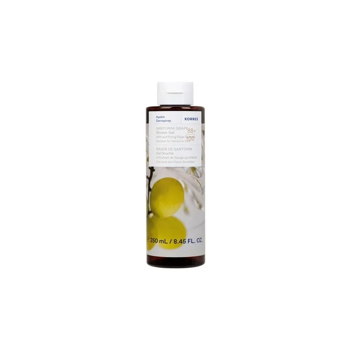 Korres Santorini Grape Shower Gel with Cleansing Sage Extract