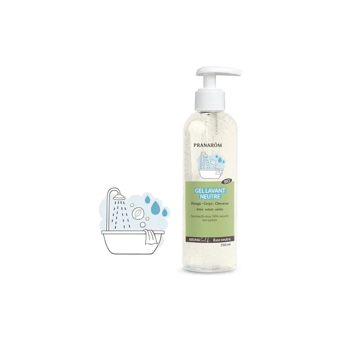 Pranarom Organic Aromaself Cleansing Gel for Face, Body, and Hair 250ml