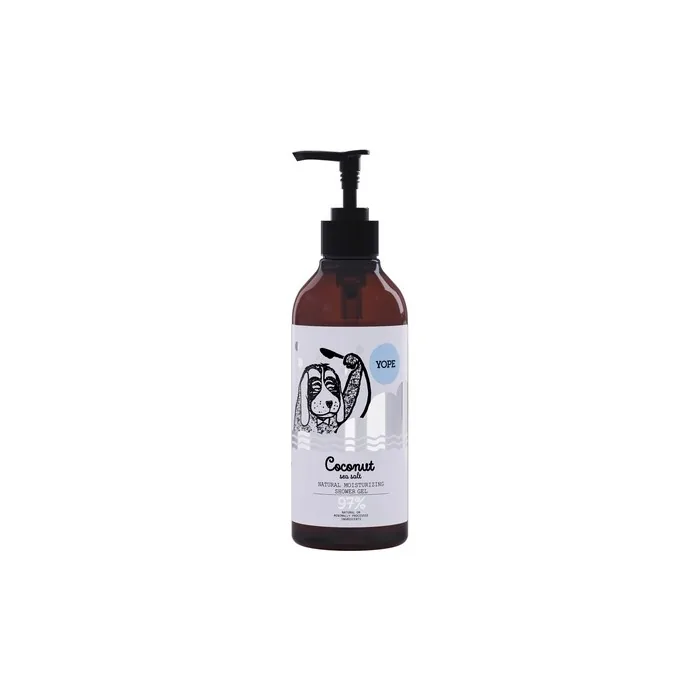 YOPE Natural Shower Gel 400ml Coconut & Sea Salt Regenerating Moisturizing 97% Natural Ingredients