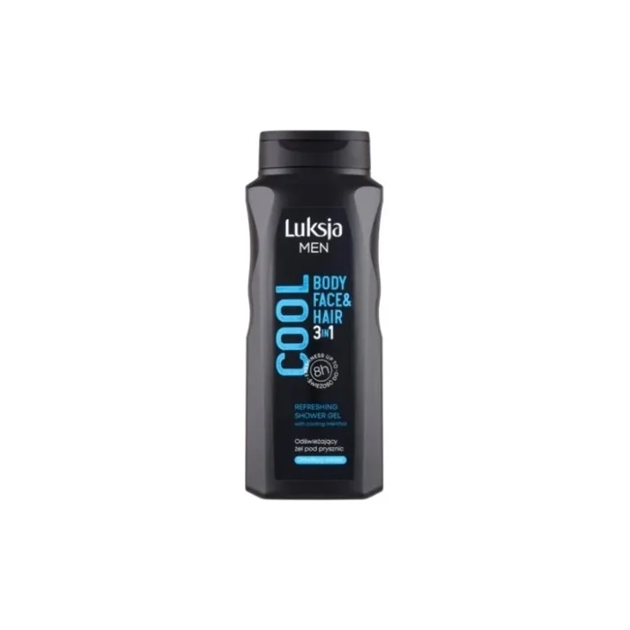 Luksja Men's Cooling Hydration Shower Gel 500ml - Ultimate Rejuvenating Cleanser