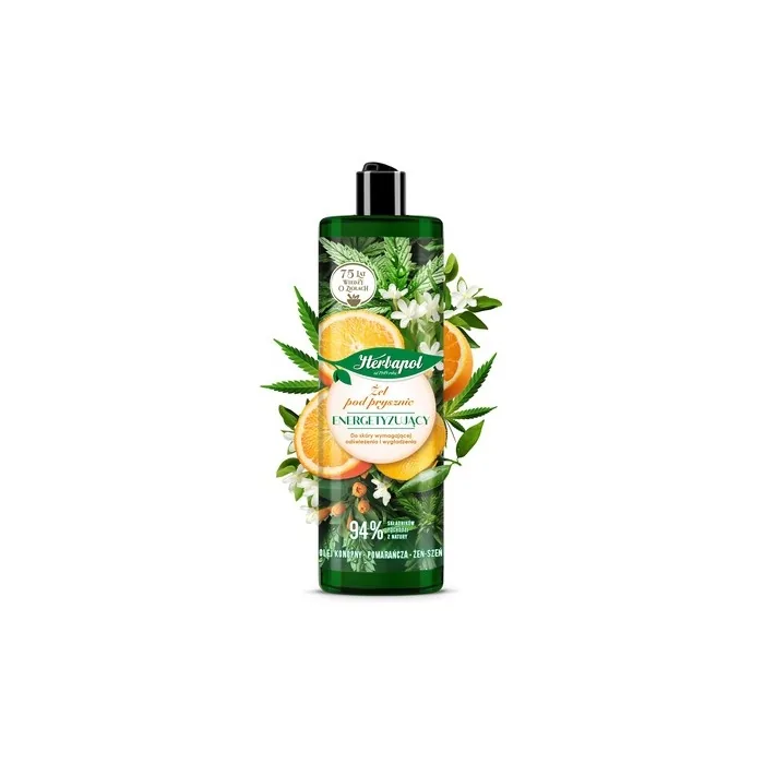 Herbapol Energizing Shower Gel Hemp Oil Orange Ginseng 400 Ml