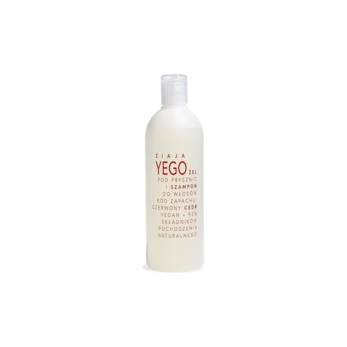 Yego Shower Gel And Shampoo For Hair Red Cedar 400ml