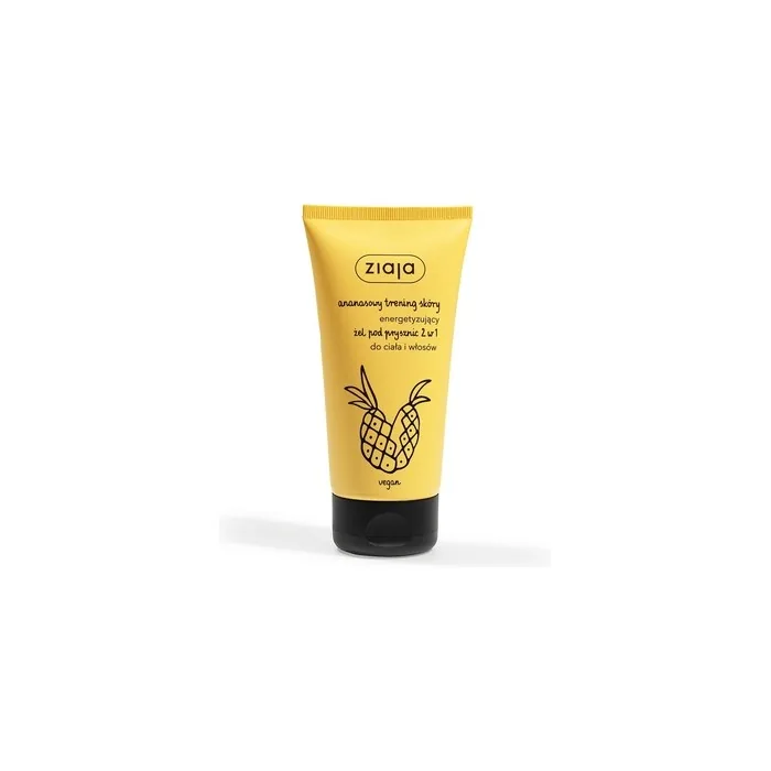 Ziaja Pineapple Energizing Skin Training 2-In-1 Shower Gel For Body And Hair 160ml