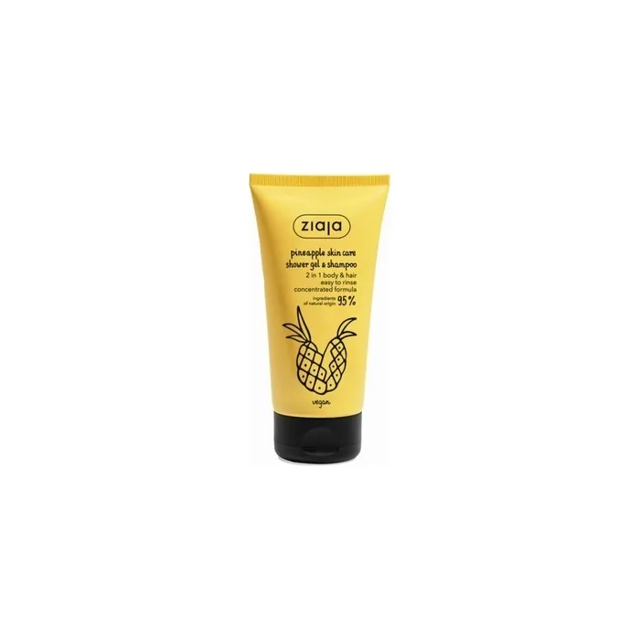 Ziaja Pineapple Skin Care Energizing Shower Gel & Shampoo 160 Ml