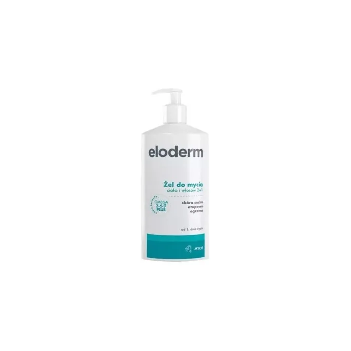 Eloderm 2-in-1 Body and Hair Wash Gel for Dry and Atopic Skin