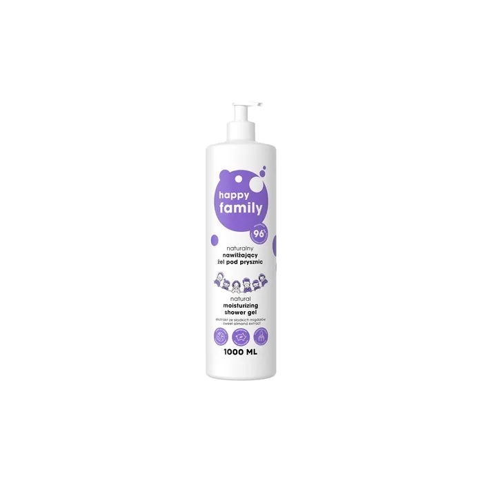 Happy Family Natural Moisturizing Shower Gel For The Whole Family From 3 Years Old 1000ml