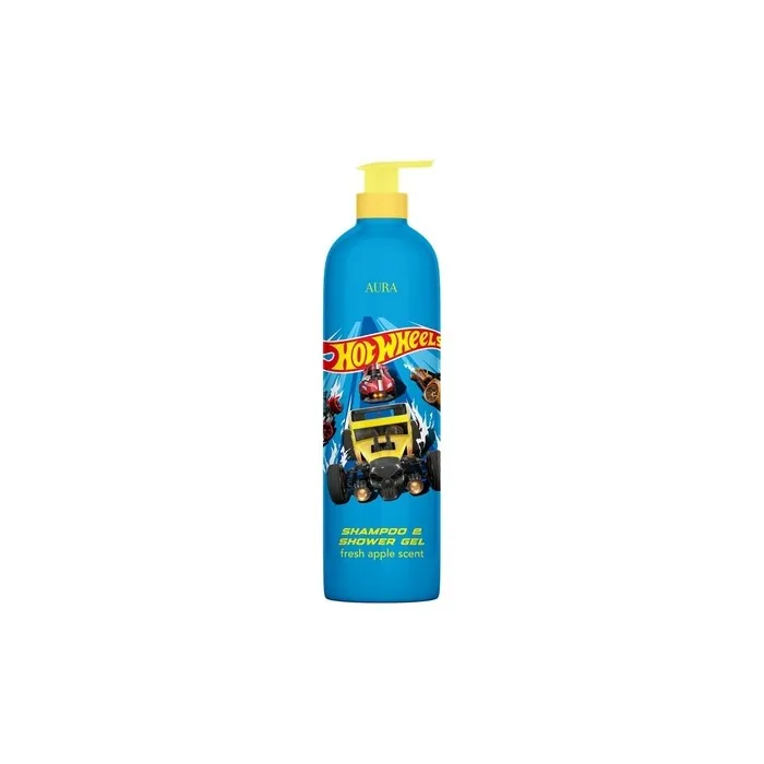 Aura Hot Wheels Shampoo & Shower Gel Fresh Apple 1000ml