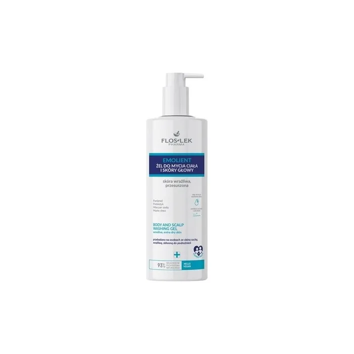 Floslek Emollient Body And Scalp Cleansing Gel 400ml