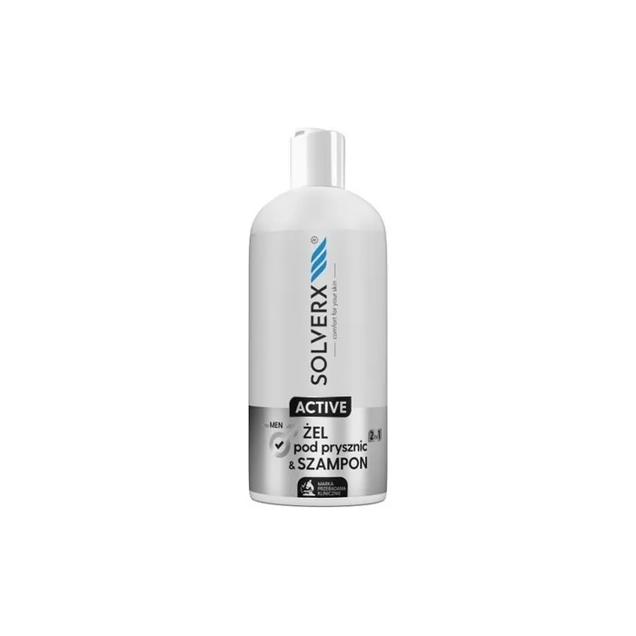 Active Shower Gel And Shampoo 2in1 For Men 400ml Solverx