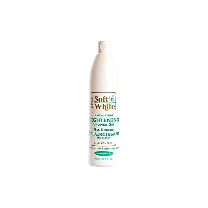 Soft'n White Swiss Exfoliating Lightening Shower Gel 500ml