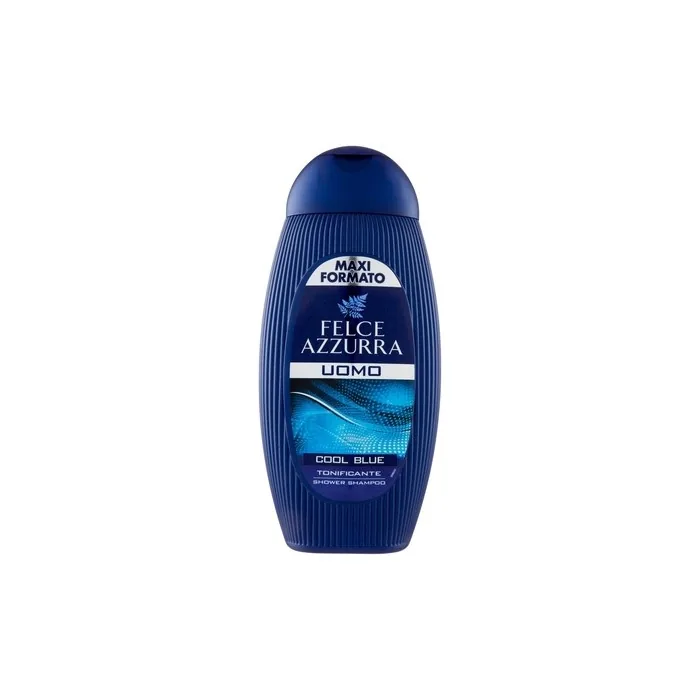 Felce Azzurra Shower Gel Shampoo for Men Cool Blue 250ml + 150ml 13.53oz