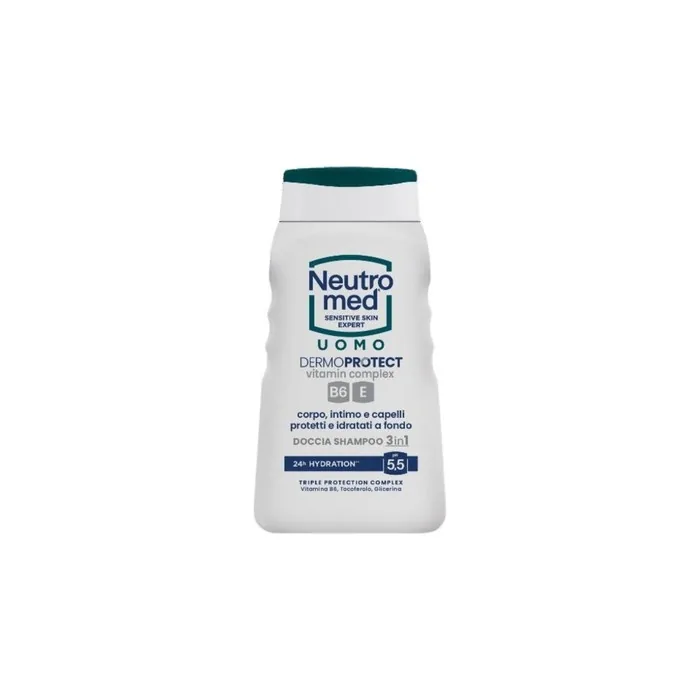 Neutromed Dermoprotect 3 In 1 Shower Shampoo 250 Ml With Ginseng And Monoi Flowers