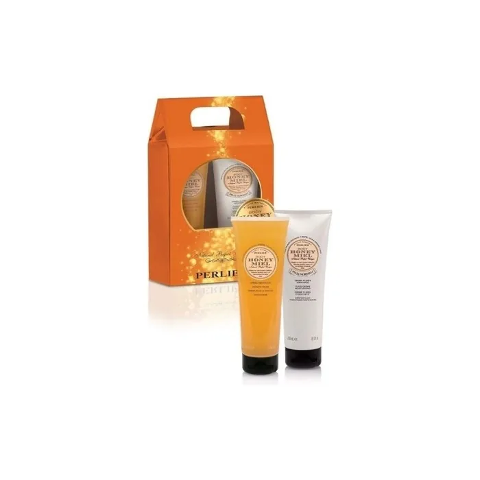 Perlier Honey Bath and Shower Cream 250ml - Pack of 2