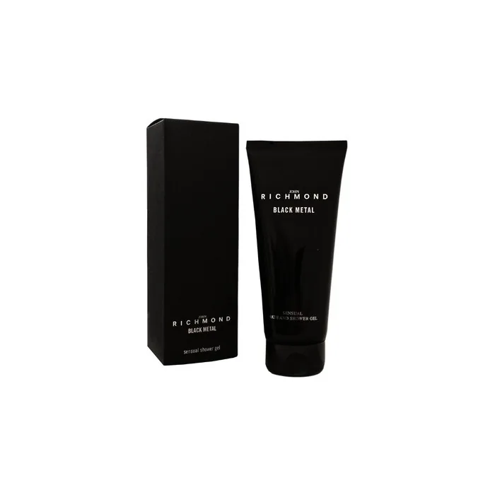 John Richmond Black Metal Natural Cleansing Shower Gel 200 Ml