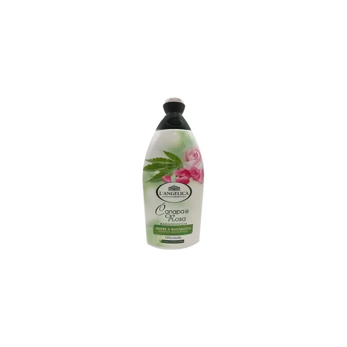 L'Angelica Hemp and Rose Shower Gel Nourishes and Revitalizes 500ml