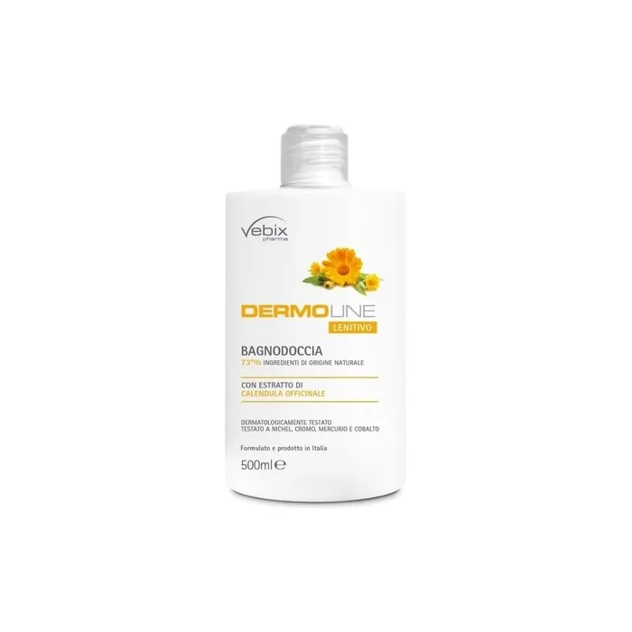 Vebix Dermoline Soothing Calendula Shower Gel 500ml