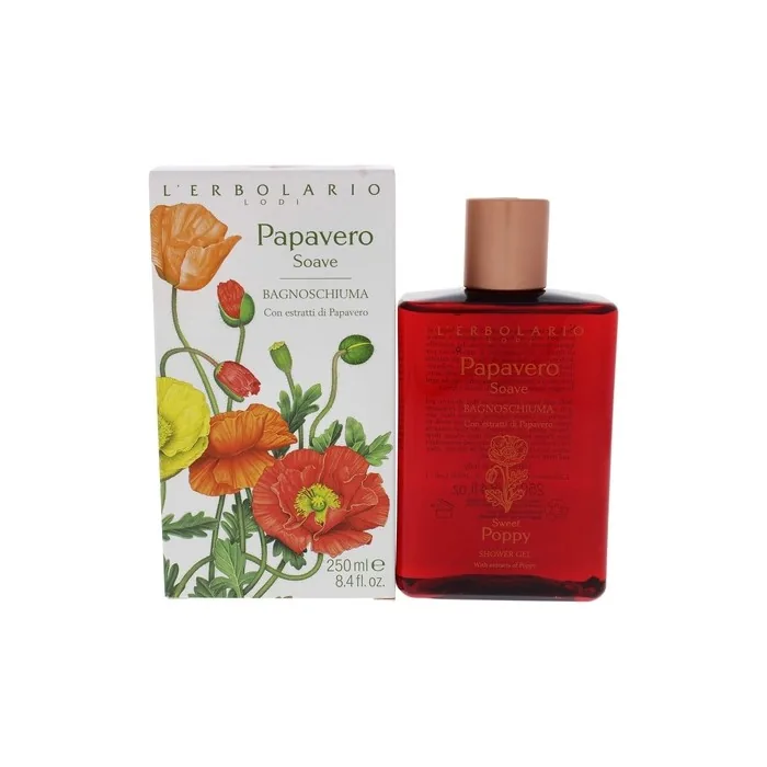 LErbolario Sweet Poppy Shower Gel for Women 8.4oz