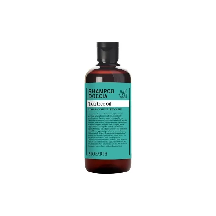 Bioearth Family 3in1 Tea Tree Shampoo & Body Wash with Antibacterial Effect