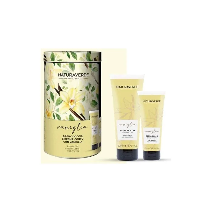 Naturaverde Vanilla Shower Gel 200 Ml Body Lotion 100 Ml
