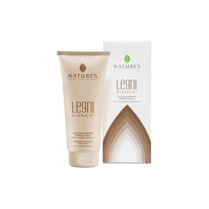 Nature's Legni Bianchi Shower Shampoo Body & Hair Men Sandalwood & Bergamot 200ml