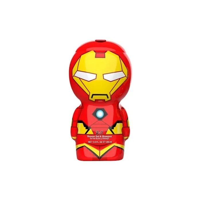 Marvel Iron Man 2in1 Shower Gel & Shampoo with 3D Figure and Great Scent 400ml