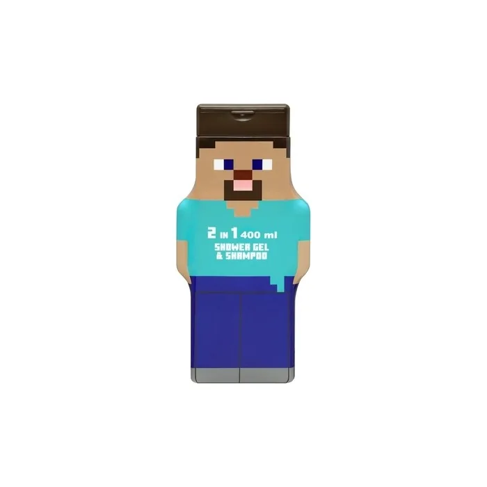 Minecraft Steve 2d Shower Gel And Shampoo 400ml