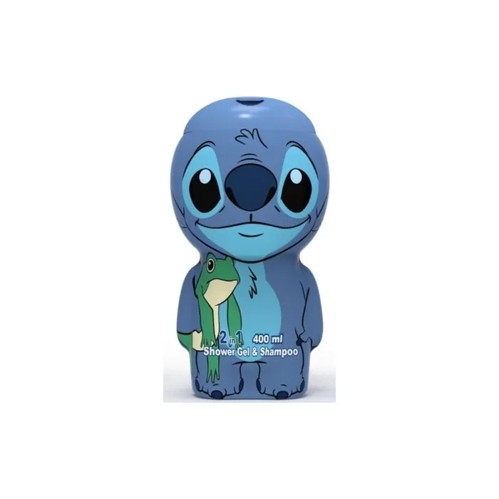 Stitch in 3D 2in1 Shower Gel and Shampoo Caramel and Jasmine Scented Bath Fun for Kids