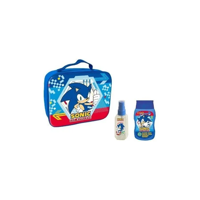 Sonic the Hedgehog Bath Bag with Body Mist 90ml and 2-in-1 Shampoo Gel 200ml