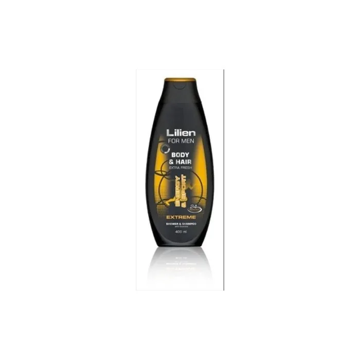 LILIEN Men's Shower Gel and Shampoo 2-in-1 Extreme 400ml