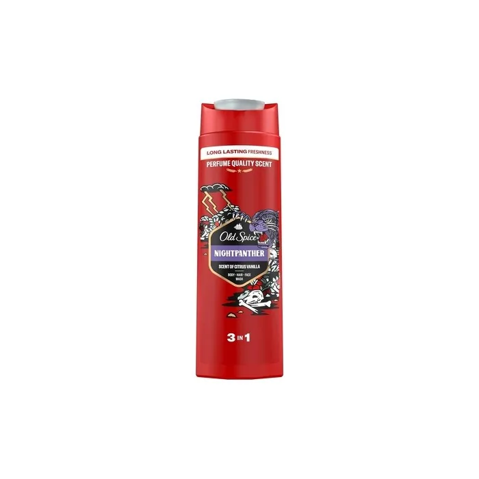 Old Spice Nightpanther 3-in-1 Shower Gel & Shampoo for Men 400ml