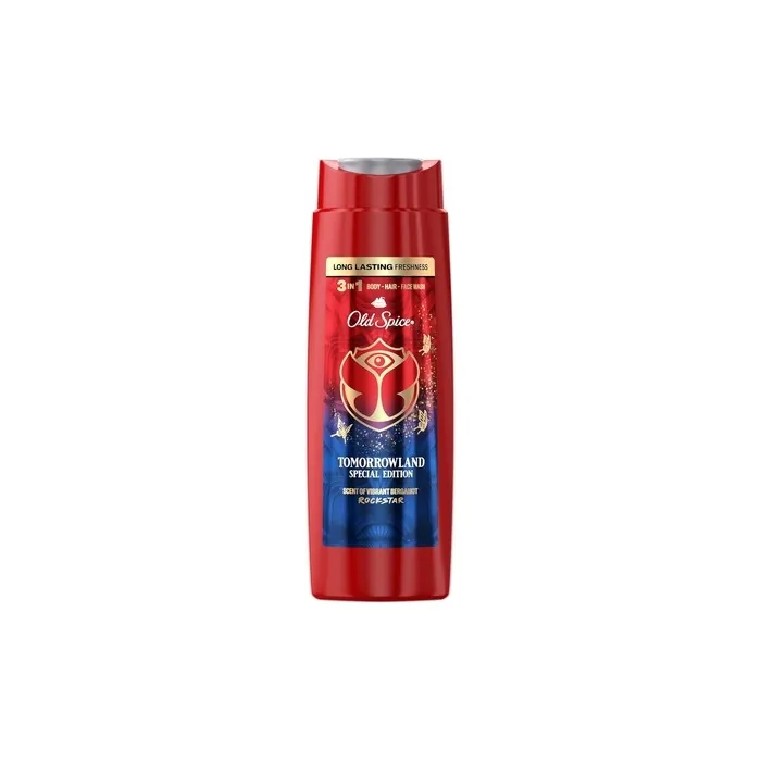 Old Spice Rockstar Men's Shower Gel & Shampoo 250ml 3-in-1 Hair & Face