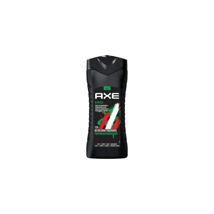Axe Body Wash Africa Black 3 In 1 Body Face 400ml