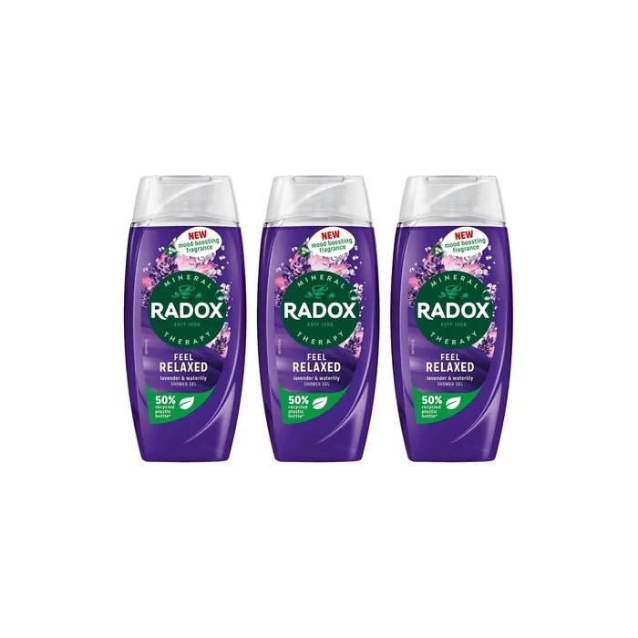 Radox Mineral Therapy Feel Relaxed Shower Gel with Lavender and Water Lily Scent