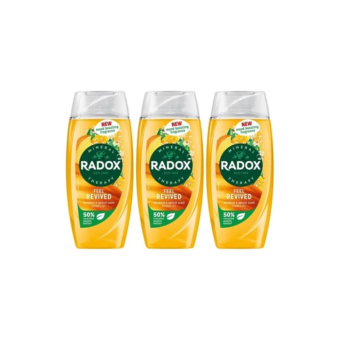 Radox Mineral Therapy Feel Revived Shower Gel with Mandarin & Apricot Scent 225ml