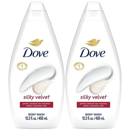 Dove Silky Velvet Shower Gel Gentle Cleansing For Softer Skin