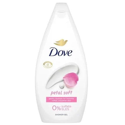 Dove Petal Soft Shower Gel Gentle Cleansing With Pleasant Floral Scent