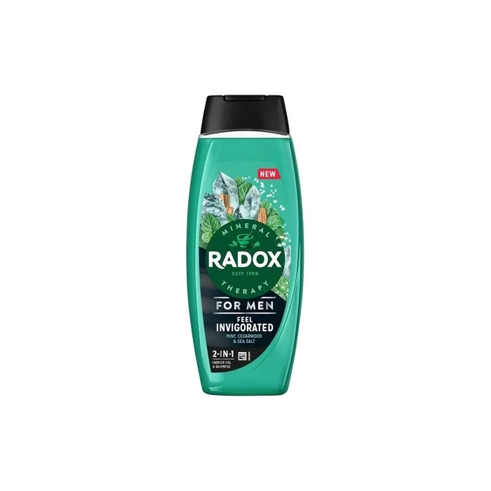 Radox Mineral Therapy Feel Invigorated 2in1 Shower Gel & Shampoo for Men