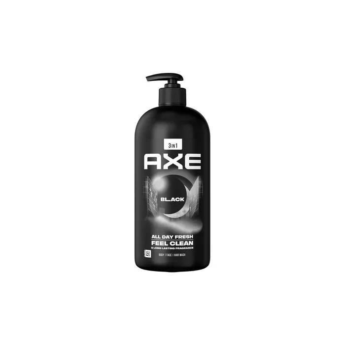Axee Shower Gel with Black Pump Dispenser 900ml
