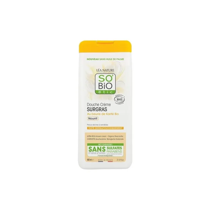 So 'Bio Étic Surgras Shower Cream with Organic Shea Butter Oil 650ml