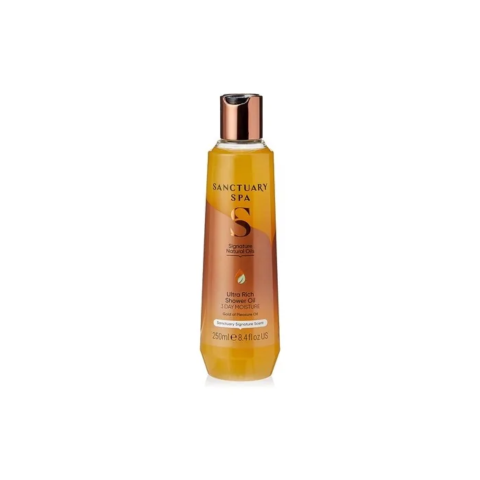 Sanctuary Spa Ultra Rich Shower Oil for Dry Skin No Mineral Oil Cruelty Free and Vegan 250ml Vanilla
