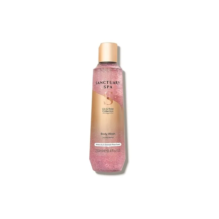 Sanctuary Spa Lily and Rose Body Wash for Women No Mineral Oil Vegan Shower Gel 250ml